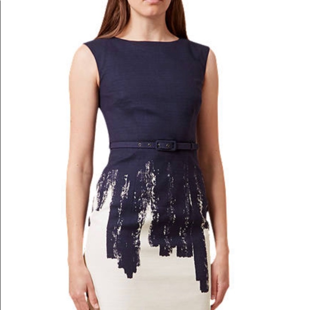 Hobbs dress with belt.